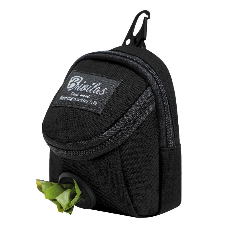 Portable Dog Training Treat Bag Outdoor Snack Reward Waist Bag Dog Poop Bag Dispenser