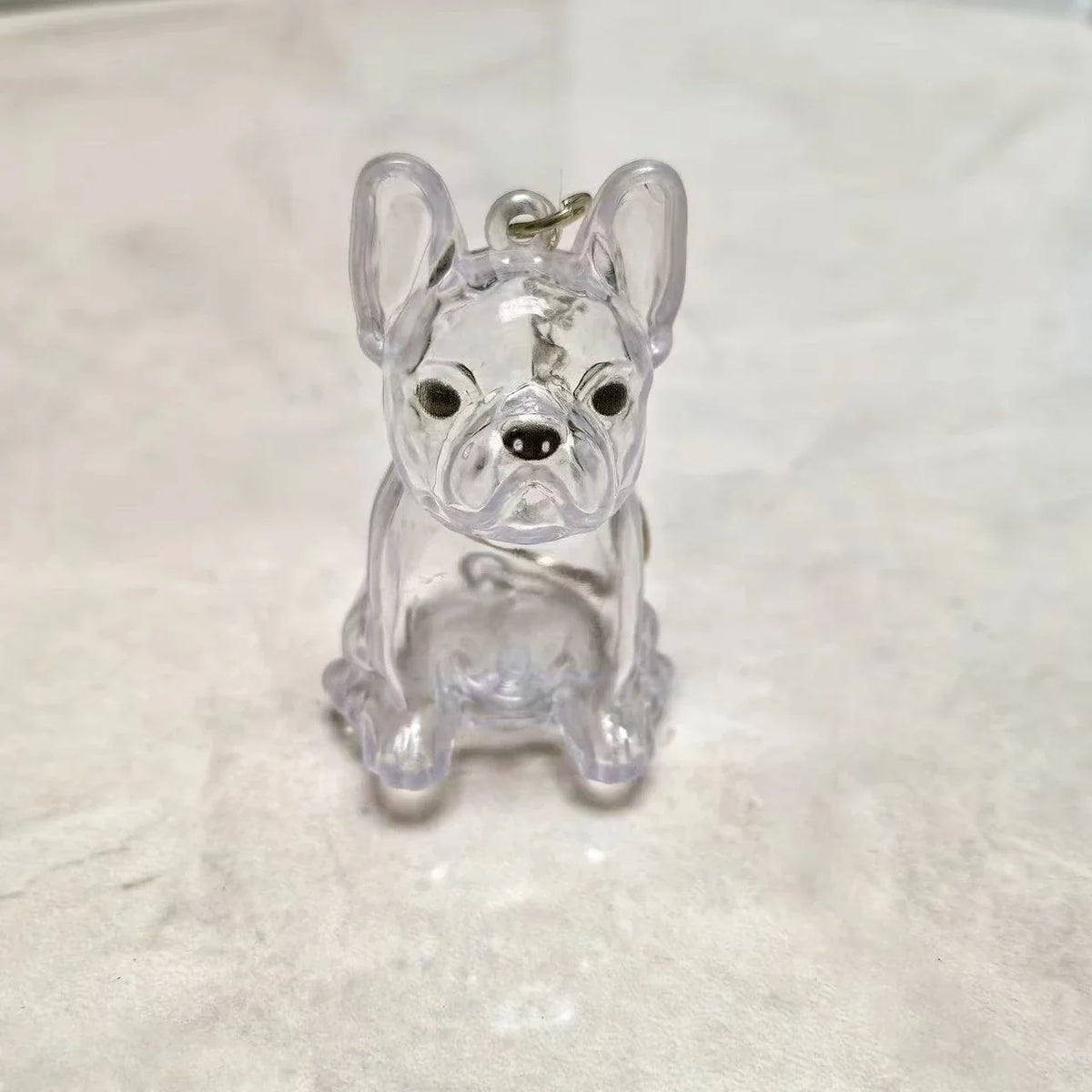 Lovely Dog Hair Storage Keychain Pendant for Bags, Couples Car Keys, Unique Jewelry Souvenir Gift Decoration Accessories Set