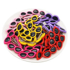 100pcs Cute Pet Hair Accessories Hair Clips Heart Glasses Shape Puppy Supplies Plastic