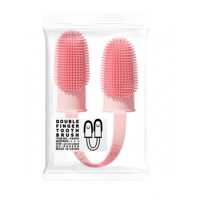 Dog Super Soft Pet Finger Dog  Brush For Teeth Cleaning