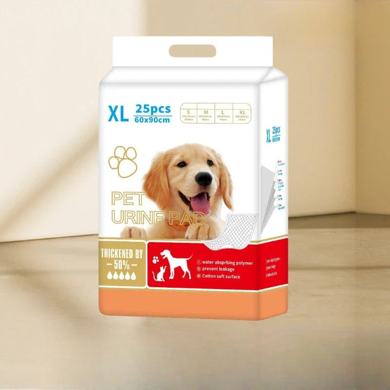 100/50/40/25PCS High Absorbent Thick Dog Disposable Puppy Training Pee Pads