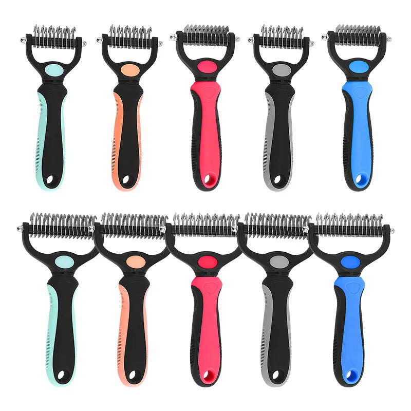 Stainless Pet Deshedding Brush Dog Hair Remover