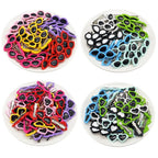 100pcs Cute Pet Hair Accessories Hair Clips Heart Glasses Shape Puppy Supplies Plastic