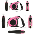3m And 5m Durable Dog Leash Automatic Retractable Nylon For Dogs Pet Products