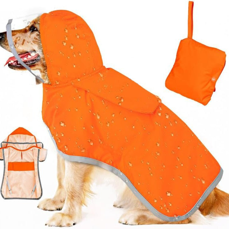 Dog Raincoat Waterproof Soft Breathable Dog Rain Jacket For Small Dog