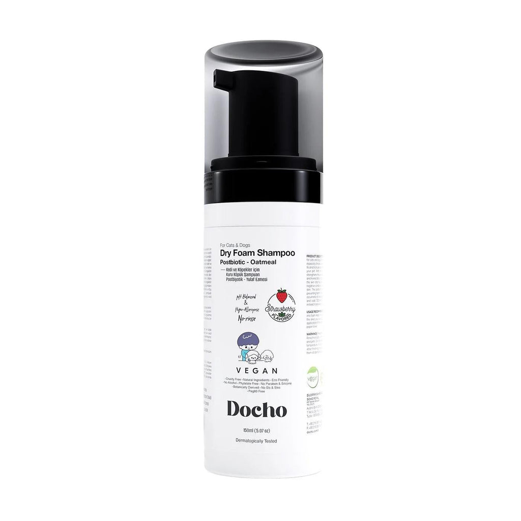 Docho Dog Dry Foam Shampoo with Postbiotics 150 ml