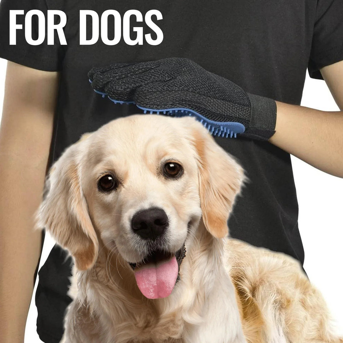 Pet Grooming Gloves Dog Brush Mitts DE shedding, Hair Removal