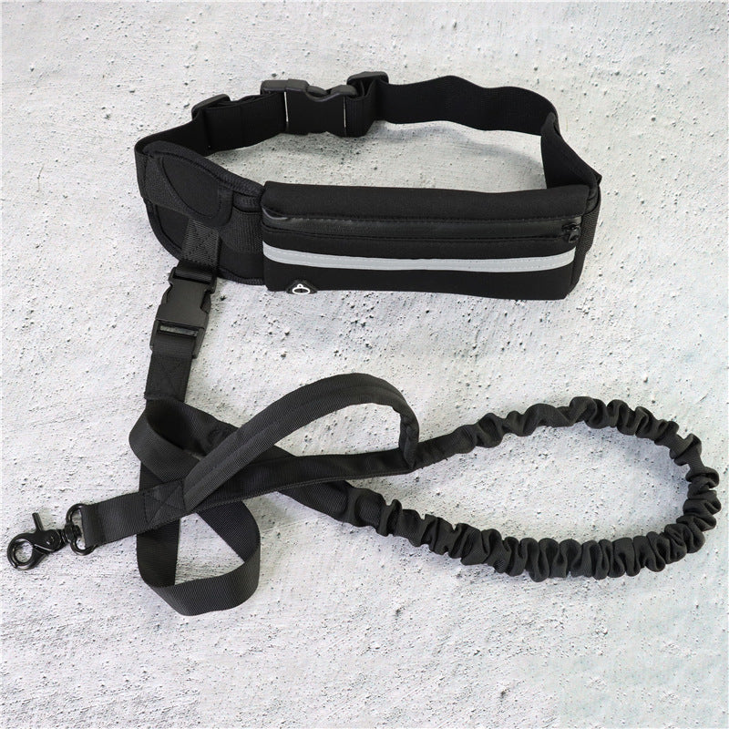 Hands Free Dog Leash Pet Walking And Training Belt With Shock Absorbing Bungee Leash