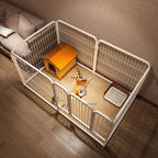 Modern Simple Wrought Iron Pet Fence Dog Cage Small And Medium Kennel