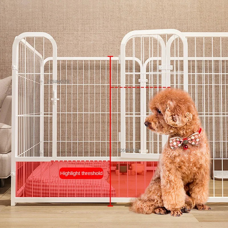 Modern Simple Wrought Iron Pet Fence Dog Cage Small And Medium Kennel