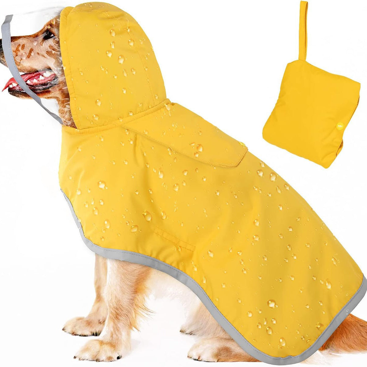 Dog Raincoat Waterproof Soft Breathable Dog Rain Jacket For Small Dog