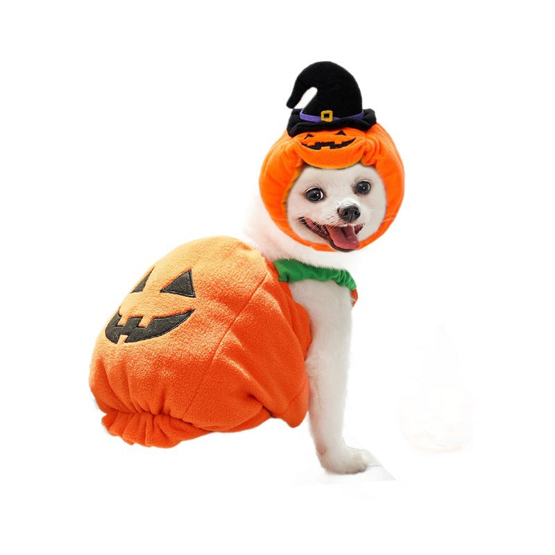 Halloween Pumpkin Vest For Dogs