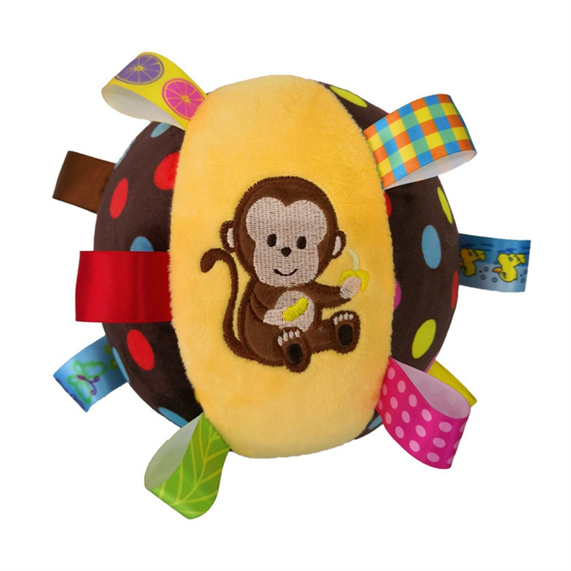 Plush Dog Ringing Ball Toy