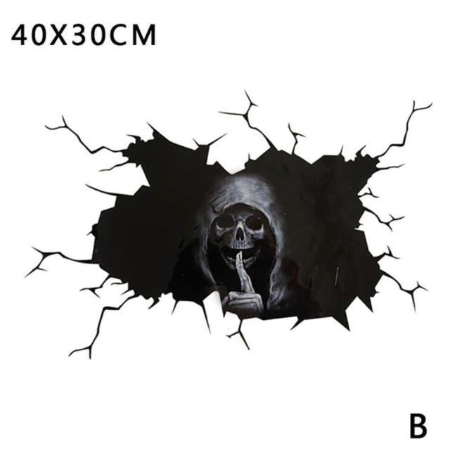 Funny Dog Head In The Crack Vinyl Car Stickers Decal For Car Window