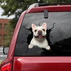 Funny Dog Head In The Crack Vinyl Car Stickers Decal For Car Window