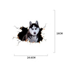 Funny Dog Head In The Crack Vinyl Car Stickers Decal For Car Window