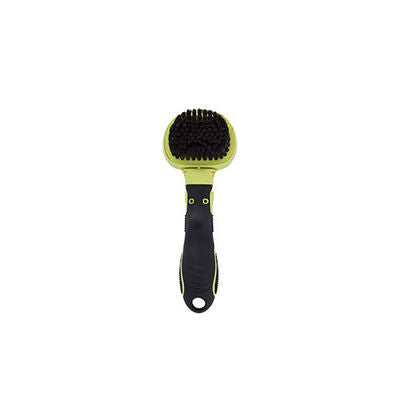 M-Pets Click & Groom Soft Bristle Pet Brush for Dogs Small
