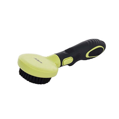 M-Pets Click & Groom Soft Bristle Pet Brush for Dogs Small