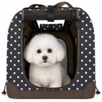 Pet Life ® '360° Vista View' Zippered Soft Folding Collapsible Durable Metal Frame Dog Carrier