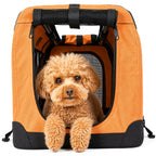 Pet Life ® '360° Vista View' Zippered Soft Folding Collapsible Durable Metal Frame Dog Carrier