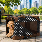 Pet Life ® '360° Vista View' Zippered Soft Folding Collapsible Durable Metal Frame Dog Carrier
