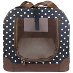Pet Life ® '360° Vista View' Zippered Soft Folding Collapsible Durable Metal Frame Dog Carrier
