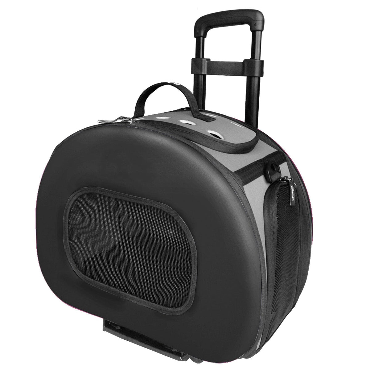 Pet Life ® 'Final Destination' Airline Approved 2-in-1 Tough-Shell Wheeled Dog Carrier Crate