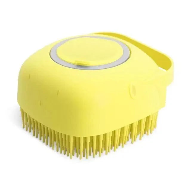 Pet Silicone Shampoo Bath Brush Massage Rubber Comb For Dogs