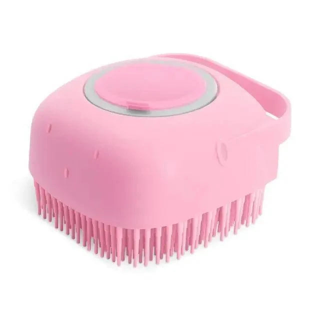 Pet Silicone Shampoo Bath Brush Massage Rubber Comb For Dogs